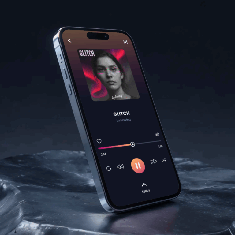 Ladesving logo example when used in a streaming app